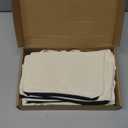 Amylove 12 Pcs Mini Canvas Tote Bag Set Include Small Canvas Bag Blanks Small Pouches with Zipper for Sublimation (10 x 10,Natural Color)