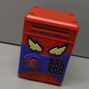 Wrystte Spider Piggy Bank for Kids,Electronic Money Box with Fingerprint,ATM Safe Coin&Cash Saving Box,Kids Toys for Age 4 5 6 7 8,Christmas Birthday Gifts for 9 10 11 12 Year Old Boys Girls(Blue)