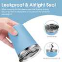 Stainless Steel Kids Cups with Lids and Straws Leakproof, 5 Pack 12oz Spill Proof Cups for Toddlers Kids Tumblers Unbreakable Sippy Cup with Straws for School, Outdoor
