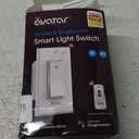 Smart Switch with App & Remote Control, Alexa Light Switch Single-Pole, 2.4GHz Wi-Fi Timer Wall Switch Compatible with Alexa Google Home, Neutral Wire Needed, No Hub Required (1 Pack)