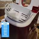 Ice Maker Ice Basket - Replacement Storage Bin with Drain, Safe Plastic - Verify Your Ice Maker's Basket Dimensions Before Purchase(Size: 7.87"D x 4.76"W x 3.82"H) (HZB-12A)