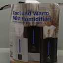 Coolfiqu 6L Humidifiers for Bedroom Large Room Home,Cool and Warm Humidifier for Baby and Plants Hot Mist Top Fill Desk Humidifiers Oil Diffuser,Quiet,Adjustable Mist,360°NozzleBlack(2026 Upgraded)