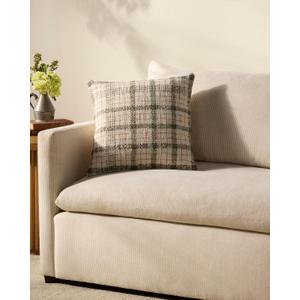Loloi Chris Loves Julia Walter Collection PCJ0027 Green/Ivory 18'' x 18'' Cover Only Pillow