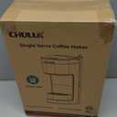 CHULUX Upgrade Single Serve Coffee Maker Machine for K Cup and Grounds with 2 Mins Brew One Cup, 3 Brew Choices, Removable 14oz Reservoir & Drip Tray