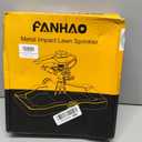 FANHAO Heavy Duty 360 Degree Pulsating Impact Sprinkler, Adjustable Lawn Sprinkler with Metal Base, Covers Up to 5,800 Sq. Ft, Large Area Irrigation System for Lawn, Garden Plant & Patio Cooling