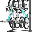 Freestanding Bike Rack, Vertical Bike Storage Stand for Garage