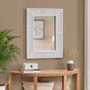 Home Decorators Collection Medium Rectangle White Rattan and Cane Mirror (24 in. W x 32 in. H)