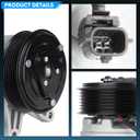 TadaMark A/C Compressor with Clutch Fit for Nissan Maxima 3.5L 2008-2014, for Murano 2009-2014, for Pathfinder 2013-2015, for Quest 2011-2015 3.5L 3.5 Air Conditioner Compressor
