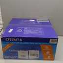 21 Inches DC Boho Bamboo LED Ceiling Fan with Light Fixture and Remote Control, Wicker Cage Small Rattan Caged 3 Blades Low Profile Dimmable Fandelier for Bedroom Kitchen Indoor Outdoor Room