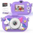 Kids Camera Toddler Toys for Girls Boys Aged 3-12, Kids Digital Video Camera, 3-12 Year Old Girls Boys Christmas Birthday Gifts Toys Kid Camera (Purple)