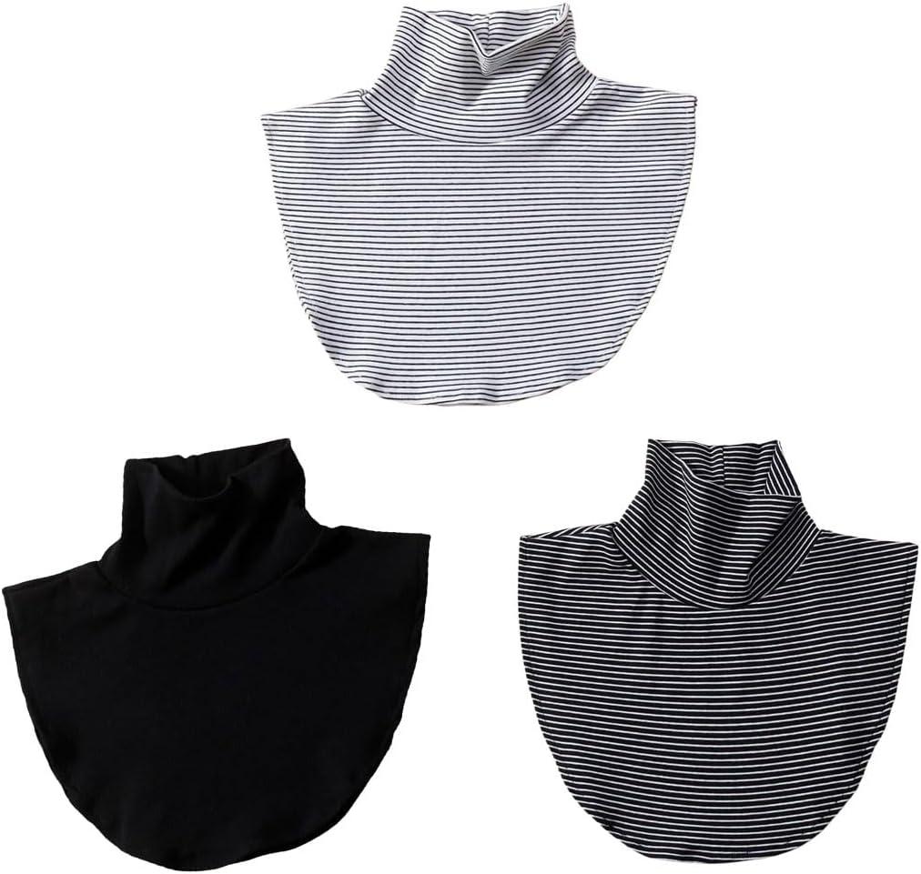 Men Women Knitting Fake Turtleneck Collars Detachable False Collars Sleeveless Collar Mock Collar