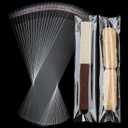 Horbin 120 Pcs Pretzel Rod Bags, Self Sealing Cellophane Bag 2x10 Inches, Clear Cookie Bags with Seal for Cookies, Pretzels, Candy, Party Favors, Bakery Packaging