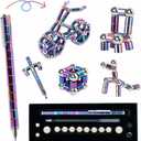 Fidget Pen Teen Girl Gifts - Christmas Stocking Stuffers for Teenage Girls, Fidget Toys Adults Teen Boys, Gifts Trendy Stuff Cool Gadgets for Men Women Him Her Anxiety Relief Items (Small-color)