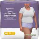 Amazon Basics Incontinence Underwear for Women, Protective, Disposable, Postpartum, Maximum Absorbency, XX-Large, Lavender, 14 Count, 3 Pack, 42 Pcs 