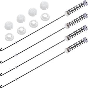 BlueStars W10780045 Washer Suspension Rod Replacement Kit - Compatible with Kenmore & Whirlpool Washers - Replaces AP5971396 W10537442 - PACK OF 4