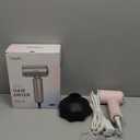 Hair Dryer - Mini HairDryer, Ionic High-Speed Motor for Fast Drying, Portable Lightweight Blow Dryer, Quiet Blowdryer with Magnetic Curly Diffuser & Concentrator for Home Travel ONLY 110V (Pink)