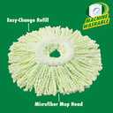 Libman Spin Mop and Bucket  Complete Floor Cleaning System Features a Microfiber Mophead, Adjustable Handle, and Durable Spin Compartment