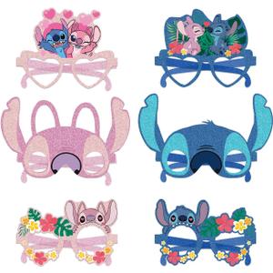 12Pcs Stitch Party Set, Party Decorative Glasses, Cosplay Decorative Glasses, Suitable for Witch Stitch Group Birthday Parties, Children's Birthday Party Gifts