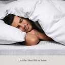 BELADOR Queen All-Season Duvet Insert - Down Alternative, Mid-Plush Lightweight Comforter, Box Quilted Siliconized Fiberfill Oeko-Tex Hotel Comforter (Black/Gray)