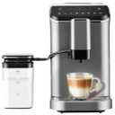 Automatic Espresso Machine, 20 Bar Espresso Maker with Touch Control, 15-Grind Settings Super Automatic Coffee Machine with Integrated Milk Frother, Auto Self-Cleaning 