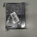 K KomForme Girl's Dress Shoes Mary Jane Glitter 1.5 in Low Heel Wedding Party Princess Shoes for Toddler/Little/Big Kids (Silver)