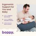 Boppy Nursing Pillow, Luxe Ergonomic Breastfeeding & Baby Feeding Support
