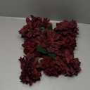 Ling's moment Artificial Flowers 9pcs Silk Dahlia 5.5"/4.5" Fake Flowers for DIY Wedding Craft Bouquets Centerpieces Arrangements Party Baby Shower Home Decorations (Burgundy)