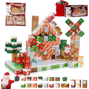 Magnetic Blocks | 100PCS 0.8in Sensory Christmas Magnetic Tiles Building Cubes 2025 Upgraded STEM Game Toys for Toddlers | Christmas Birthday Gifts for Boys & Girls Ages 3-4, 5 6 7 8 9 10 11 12