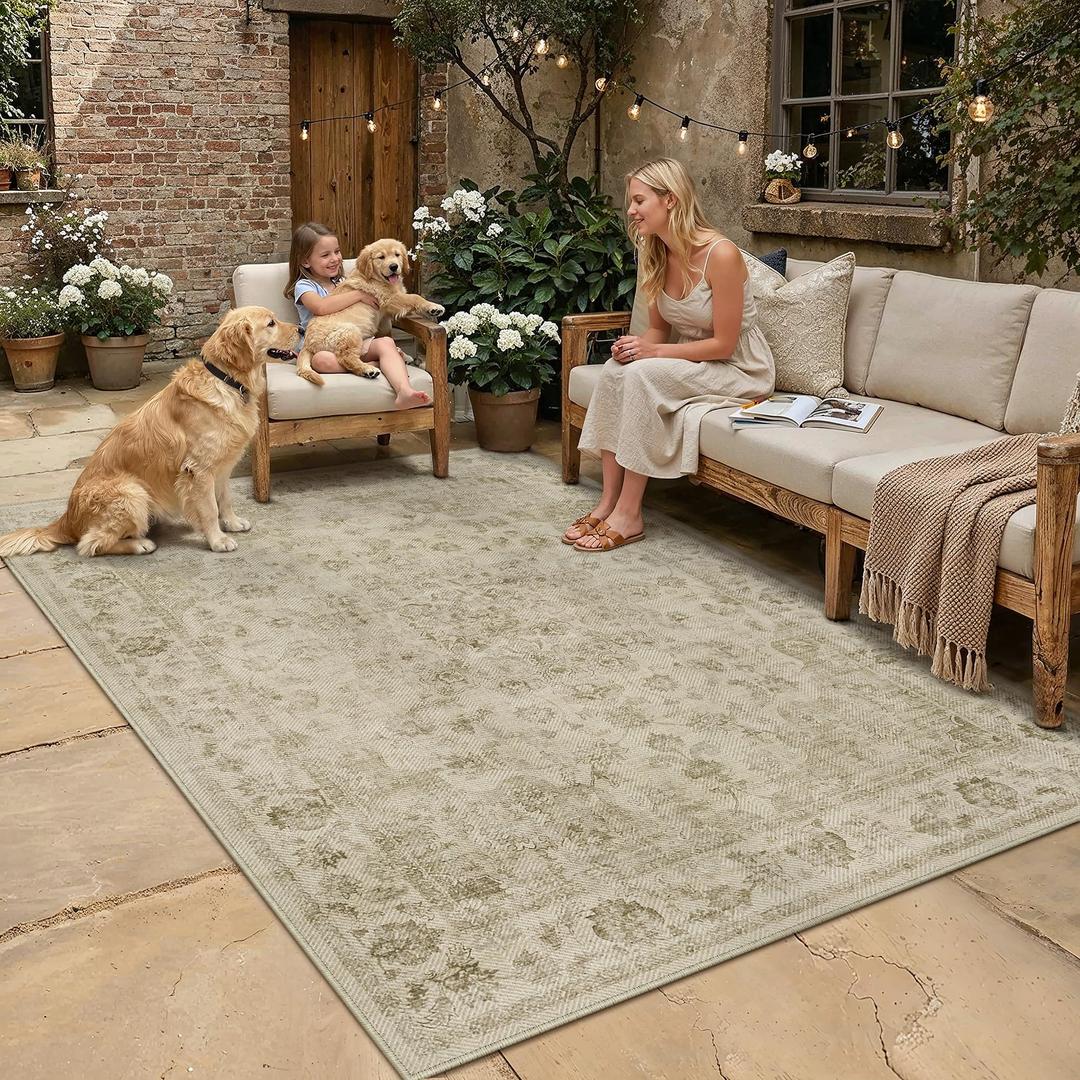 WondRg 8x10 Beige Neutral Jute Area Rug