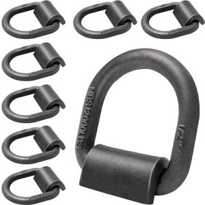 Lifgarfe 8Pcs Heavy Duty 12000LBS Trailer Weld-On Forged D Ring Tie Down Anchor 1/2" Weldable D Rings