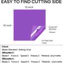 HTVRONT Permanent Adhesive Vinyl Sheets for Cutting Machine, 40 Sheets 12" x 12" Permanent Vinyl Bundle for Cups, Decals, Craft Projects