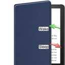 Generic Case for All-New Kindle Paperwhite 12th Gen 2024 (7") & for Kindle Colorsoft Signature Edition (7"), Slim Protective Smart Leather Cover with Auto Wake/Sleep (Pink)