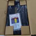 Alpine Corporation 72" Tall Indoor Floor Bubble Wall Fountain with Remote and Color-Changing LED Lights, Decorative Water Feature for Home or Office, Black