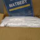 MATBEBY King Size Mattress Pad - Cooling Breathable Mattress Topper, Quilted Fitted Mattress Protector, Pillow Top Mattress Cover with 8-21" Deep Pocket, Soft, Machine Washable, White, 78x80 Inches