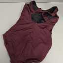 baleaf Women's Racerback Athletic One Piece Modest Bathing Suit (Medium, Burgundy)