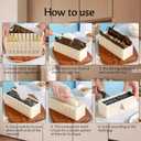 Sushi Making Kit, Sushi Maker 10 Pcs Plastic Sushi Tool Set Sushi Rice Roll Mold Shapes, DIY Sushi Roller Tool for Home (Beige)