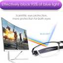 Magnetic Blue Light Blocking Reading Glasses for Presbyopia, Blue Light Filter, and Interchangeable Adjustable Straps (Rosy)