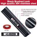 2PCS Door Sill Protector for Jeep 2018-2026 Wrangler JL JLU & 2020-2026 Gladiator JT Accessories 304 Stainless Steel Door Sill Guards Black Brushed 2-Door Edge Guard