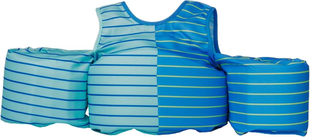 Toddler Swim Vest for Kids 25-50 lbs Puddle Jumper Style Floaties with Wings & Shoulder Straps, Safety Buckle, Learn to Swim Jacket for Boys & Girls 2-7 Years