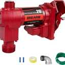 Fuel Transfer Pump 12V DC 20 GPM, High-Flow Cast Iron Heavy-Duty Pump for Gasoline, Diesel, Kerosene, Ethanol, Methanol, and Biodiesel