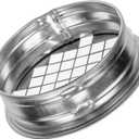 Vent Systems 4 Inch Galvanized Steel Round Vent Cap Heavy-Duty with Built-in Protective Mesh Screen For Dryer Vents, Exhaust Pipes, and Round Ducts Closure Fitting for Indoor and Outdoor Use