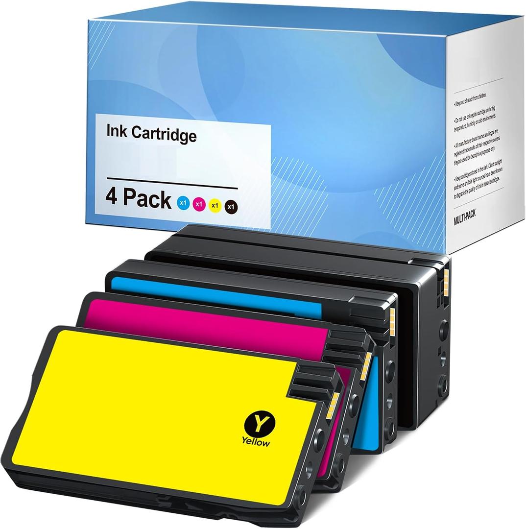 962XL Ink Cartridges Combo Pack HP962XL/962 Ink Cartridges Combo Pack for HP Ink 962XL Combo Pack HP962XL Use with HP Officejet Pro 9010 9015 9018 9020 9025 Printers, 4 Pack