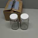 JARMING COLLECTIONS Glass Regular Mouth 24 oz Mason Jars with BPA Free Plastic Storage Lids - Made in USA - 24oz Mason Jars Regular Mouth 24 oz with Lids - Set of 2