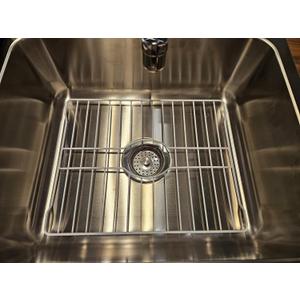 SOFINNI Sink Protectors for Kitchen Sink Bottom with White Coating Grate Insert Grid Sink Bowl Drying Rack Steel Small (10.5" x 12.5")