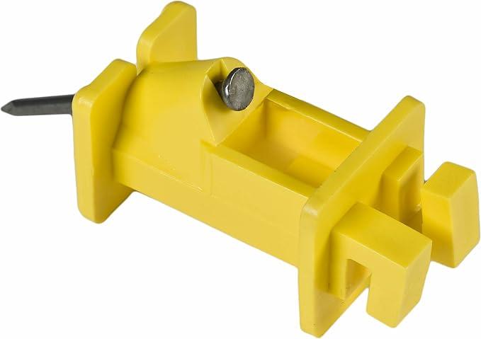 Zareba Slant Nail Insulator for Electric Fence Posts, 25 Pack
Nails Included, Compatible with 9 through 22 Gauge High-Tensile Steel Wire, Aluminum Wire and Polywire