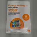 Orange Holiday Europe Prepaid Sim 12GB Internet Data | 30 Days-Use | Data tethering Allowed | 30min & 200 SMS from Europe to Any Country Worldwide+1 Sim Card Holder+1 Pin