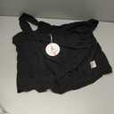 ANRABESS Women's 2 Piece Outfits Linen Pants Jumpsuit Matching Lounge Set Casual Summer Beach Vacation Trendy Clothes (Medium, Black)