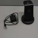 Wireless Charger for Samsung: 3 in 1 Wireless Charging Station for Samsung Galaxy Watch 8 7 6 5 4 3 Pro Classic Galaxy Buds - Charger Dock Stand for S25 S24 Ultra S23 S22 S21 Note Z Fold Android (Black)