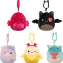 Squishmallows Original Valentines Day Clip 5-Pack Official Jazwares Plush (Clips)