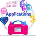 Electric Balloon Pump, Portable 2 Modes Balloon Blower Machine with 14 Balloon Arch Kits, Air Pump for Balloon, Balloon Inflator for Party Decoration